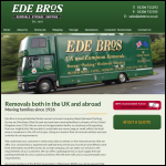 Screen shot of the Ede Brothers website.