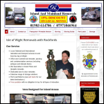 Screen shot of the Rockfords Removals & Transport website.
