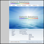 Screen shot of the Optech Solutions Ltd website.