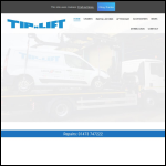 Screen shot of the Tip-n-lift (U K) Ltd website.