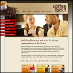 Screen shot of the The Coffee Bean Company website.
