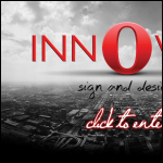 Screen shot of the Innovar Sign & Design website.