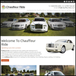 Screen shot of the Chauffeur Ride website.