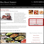 Screen shot of the Hog Roast Surrey website.
