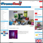 Screen shot of the Promocan Ltd website.
