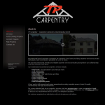 Screen shot of the Tp Carpentry website.