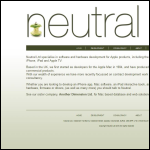 Screen shot of the Neutral Ltd website.