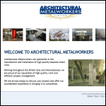 Screen shot of the Architectural Metalworkers Ltd website.