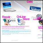 Screen shot of the Cefni Computers website.