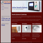 Screen shot of the Active Security Systems website.