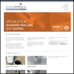 Screen shot of the Acudrill Ltd website.