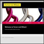 Screen shot of the Turner & Wilson Ltd website.