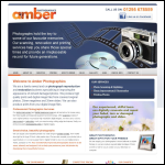 Screen shot of the Amber Photographics website.