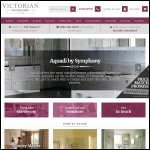 Screen shot of the Victoria Bathrooms website.