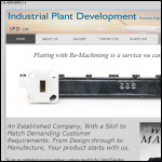 Screen shot of the Industrial Plant Development Ltd website.
