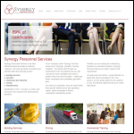 Screen shot of the Synergy Personnel Services website.