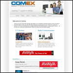 Screen shot of the Comex website.