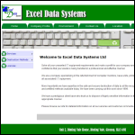 Screen shot of the Excel-datasystems Com Ltd website.
