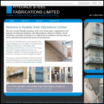 Screen shot of the Ryedale Steel Fabrications Ltd website.
