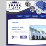 Screen shot of the Frisby Construction Ltd website.
