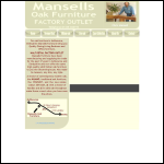 Screen shot of the Mansells Furniture Manufacturers website.
