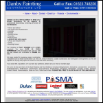 Screen shot of the Danby Painting Contractors Ltd website.