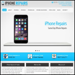 Screen shot of the iPhone Repairs in Preston website.
