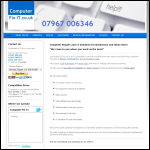 Screen shot of the Computerfix-it.co.uk website.