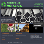 Screen shot of the Biggin Hill Metal Co. website.