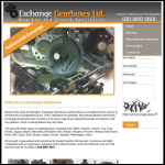 Screen shot of the Exchange Gearboxes website.