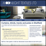 Screen shot of the Moonlight Textiles Ltd website.