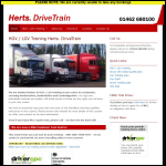 Screen shot of the Herts. Roadtrain website.
