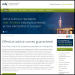 Screen shot of the MFA Accountants and Business Advisers website.