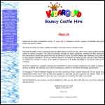 Screen shot of the Kidaround Bouncy Castle Hire website.