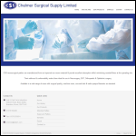 Screen shot of the Chelmer Surgical Supply website.