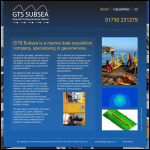 Screen shot of the Gts Subsea website.