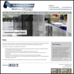 Screen shot of the Perforated & Stamped Products Ltd website.