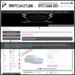 Screen shot of the Pantheon Leasing Ltd website.
