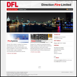 Screen shot of the Direction Fire Ltd website.