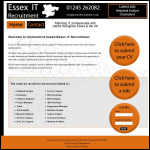 Screen shot of the Essex It Recruitment website.