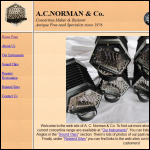 Screen shot of the A.C. Norman & Co. website.