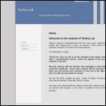 Screen shot of the Texline Ltd website.