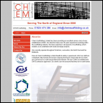 Screen shot of the Chem Scaffolding Ltd website.