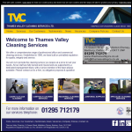 Screen shot of the Thames Valley Cleaning Services Ltd website.