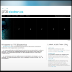 Screen shot of the PTS Electronics Ltd website.