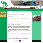 Screen shot of the Gp Structural Ltd website.
