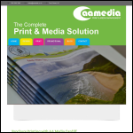 Screen shot of the Aa Media - Printers Cardiff & South Wales website.