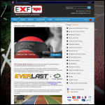 Screen shot of the Exf Fitness website.
