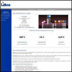 Screen shot of the Labco Ltd website.