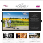 Screen shot of the Wedding Photographer Leeds website.